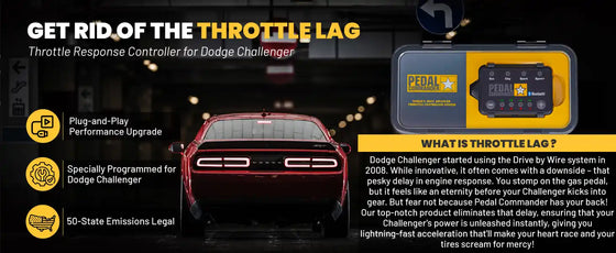 كيف يعمل PEDAL COMMANDER على تحسين أداء سيارة DODGE CHALLENGER؟