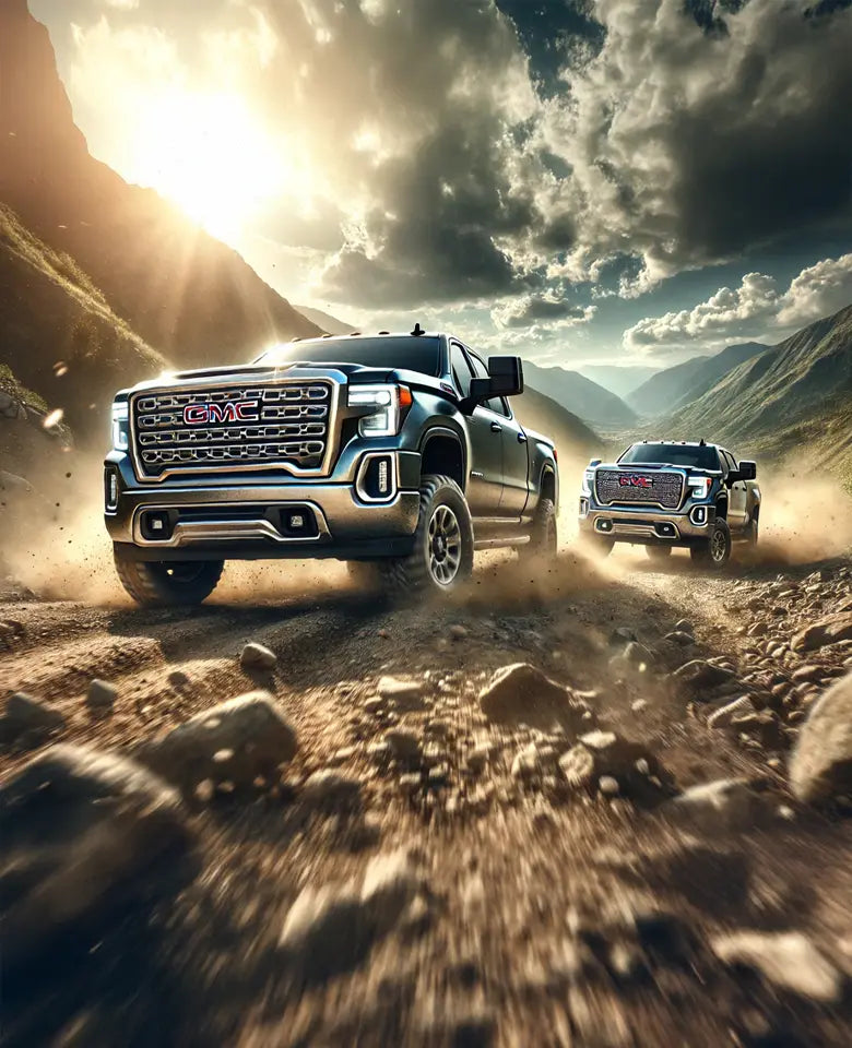 GMC Heavy Duty Trucks On Dirt