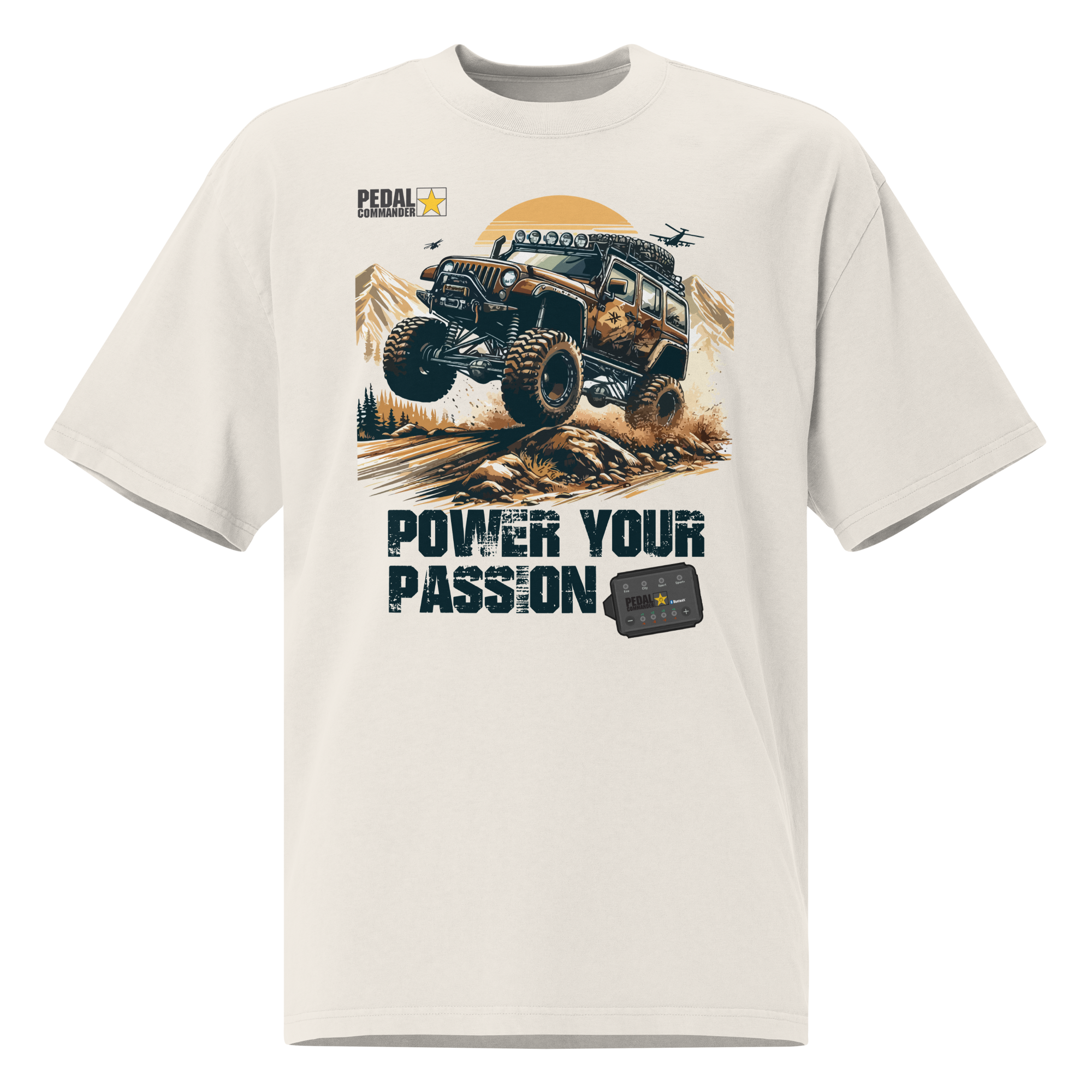 Power Your Passion Oversized Faded T-shirt