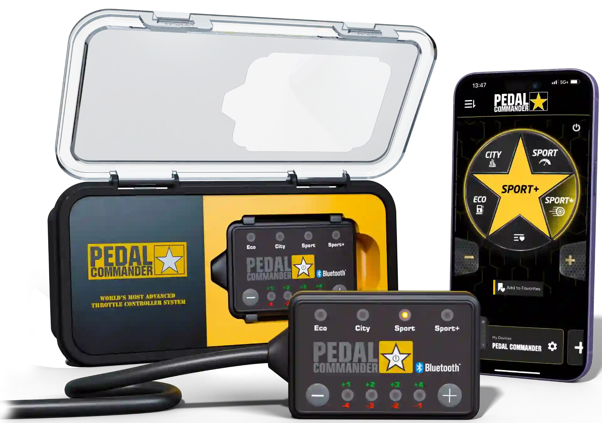 تطبيق Pedal Commander® لنظامي التشغيل IOS وAndroid