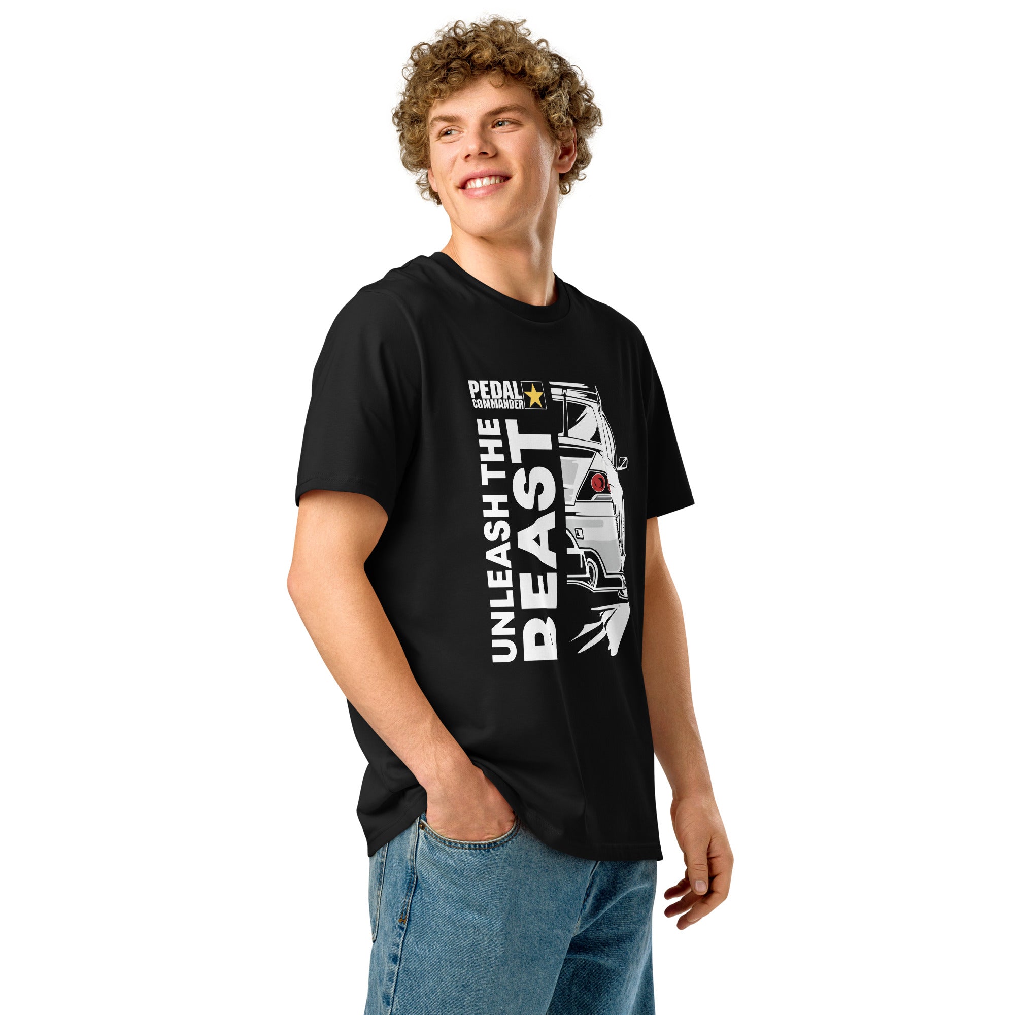 Unisex Organic Ribbed Neck T-shirt | Unleash the Beast