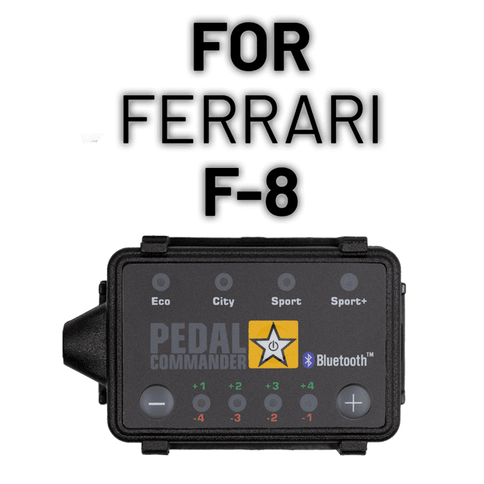 Solve your acceleration problems with Pedal Commander for Ferrari F8